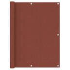 Vidaxl balkonscherm 120x500 cm oxford stof terracotta