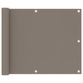 Vidaxl balkonscherm 75x400 cm oxford stof taupe