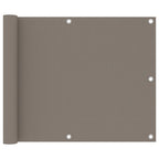 Vidaxl balkonscherm 75x500 cm oxford stof taupe