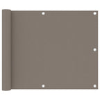 Vidaxl balkonscherm 75x600 cm oxford stof taupe