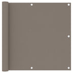Vidaxl balkonscherm 90x600 cm oxford stof taupe