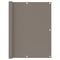 Vidaxl balkonscherm 120x300 cm oxford stof taupe