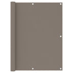 Vidaxl balkonscherm 120x400 cm oxford stof taupe