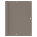 Vidaxl balkonscherm 120x500 cm oxford stof taupe