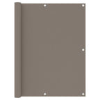 Vidaxl balkonscherm 120x500 cm oxford stof taupe