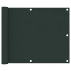 Vidaxl balkonscherm 75x400 cm oxford stof donkergroen