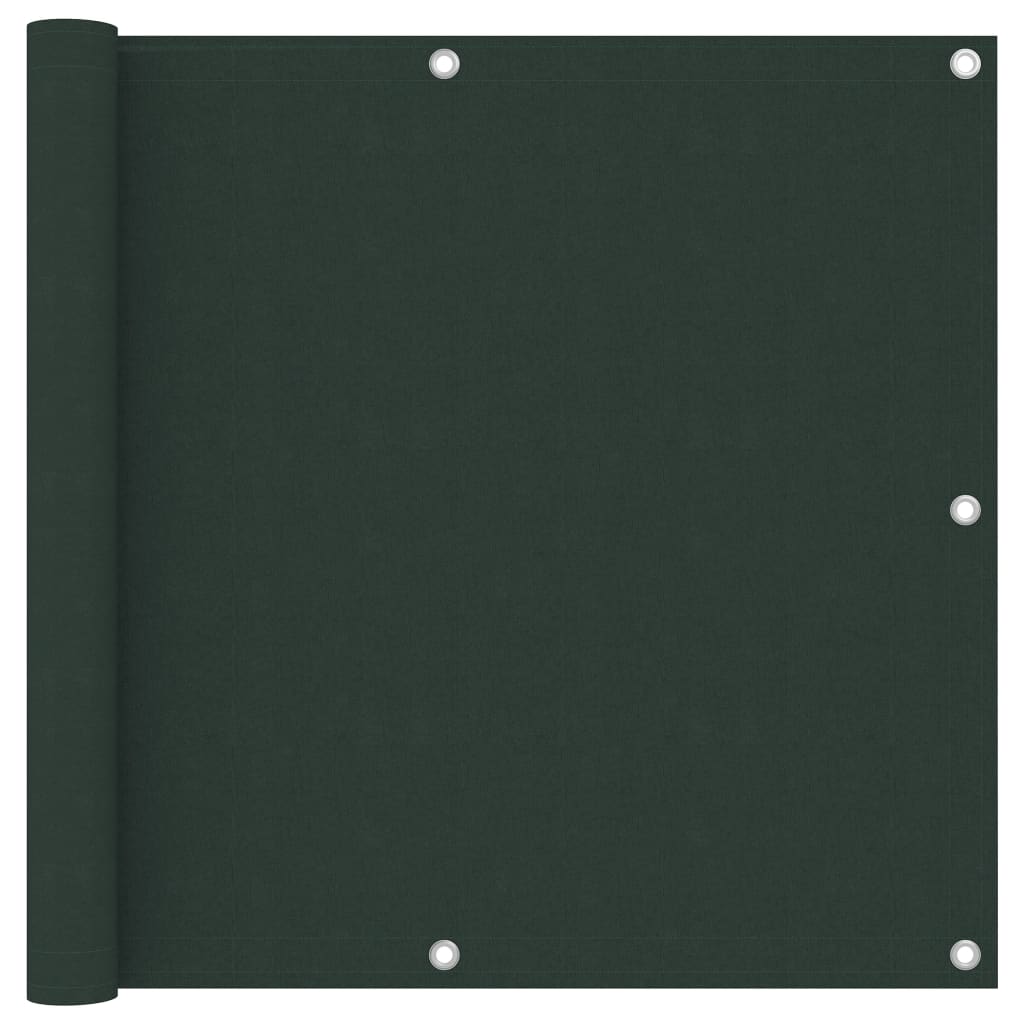 Vidaxl balkonscherm 90x400 cm oxford stof donkergroen
