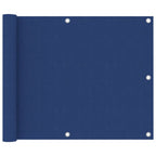Vidaxl balkonscherm 75x500 cm oxford stof blauw
