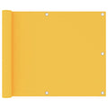 Vidaxl balkonscherm 75x300 cm oxford stof geel