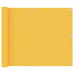 Vidaxl balkonscherm 75x300 cm oxford stof geel