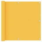 Vidaxl balkonscherm 90x600 cm oxford stof geel