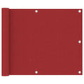 Vidaxl balkonscherm 75x300 cm oxford stof rood