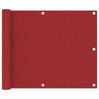 Vidaxl balkonscherm 75x500 cm oxford stof rood