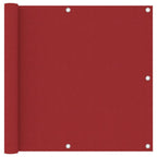 Vidaxl balkonscherm 90x300 cm oxford stof rood