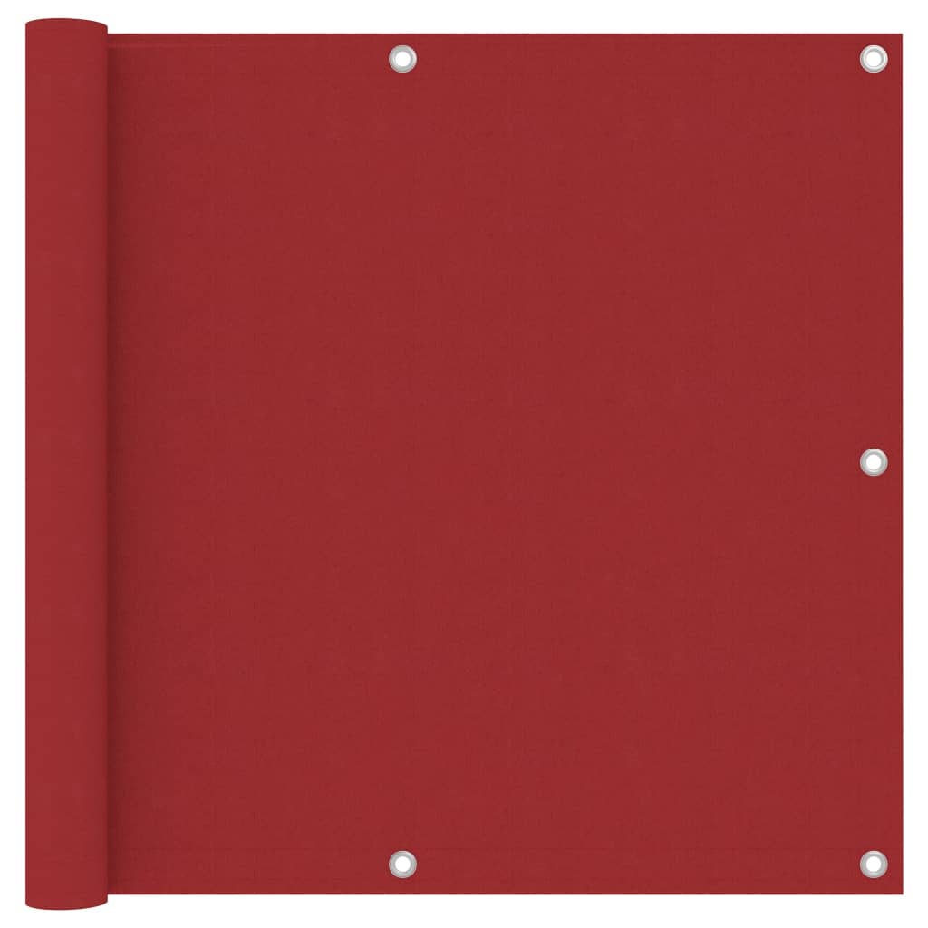 Vidaxl balkonscherm 90x300 cm oxford stof rood