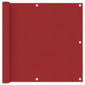VidaXL Balkonscherm 90x400 cm oxford stof rood
