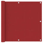 VidaXL Balkonscherm 90x400 cm oxford stof rood