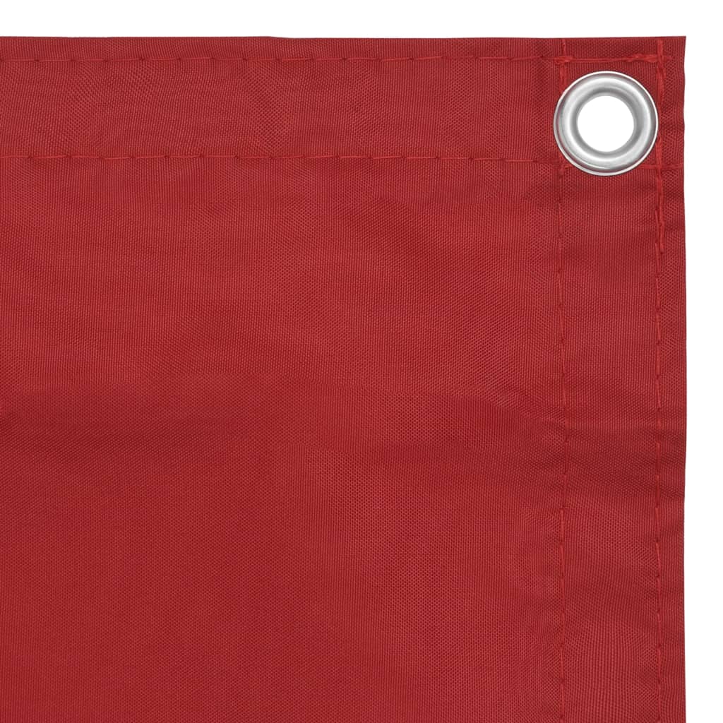VidaXL Balkonscherm 90x400 cm oxford stof rood