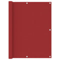 Vidaxl balkonscherm 120x500 cm oxford stof rood