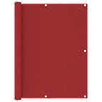 Vidaxl balkonscherm 120x600 cm oxford stof rood