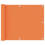 Vidaxl balkonscherm 75x600 cm oxford stof oranje