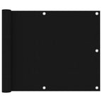 Vidaxl balkonscherm 75x600 cm oxford stof zwart