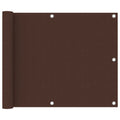 Vidaxl balkonscherm 75x400 cm oxford stof bruin