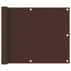 Vidaxl balkonscherm 75x400 cm oxford stof bruin