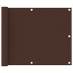 Vidaxl balkonscherm 75x600 cm oxford stof bruin
