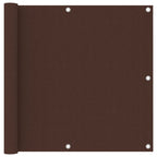 Vidaxl balkonscherm 90x400 cm oxford stof bruin