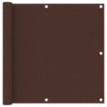 Vidaxl balkonscherm 90x600 cm oxford stof bruin