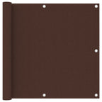 Vidaxl balkonscherm 90x600 cm oxford stof bruin
