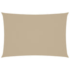 Vidaxl zonnescherm rechthoekig 3x5 m oxford stof beige