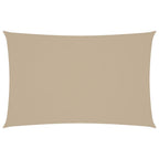 Vidaxl zonnescherm rechthoekig 4x7 m oxford stof beige