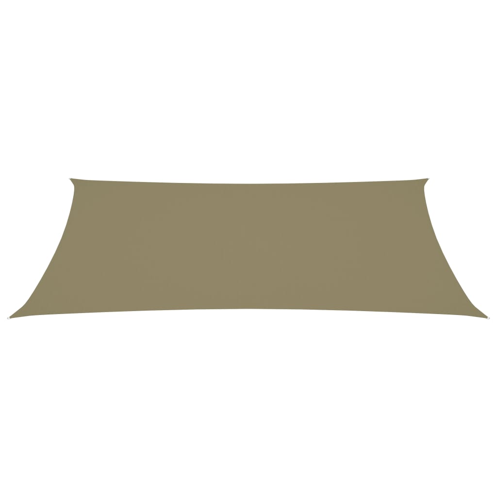 Vidaxl zonnescherm rechthoekig 5x8 m oxford stof beige