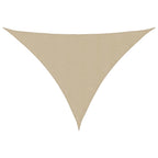 Vidaxl zonnescherm driehoekig 3x4x4 m oxford stof beige