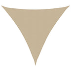 Vidaxl zonnescherm driehoekig 6x6x6 m oxford stof beige