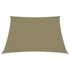 Vidaxl zonnescherm trapezium 3 4x3 m oxford stof beige