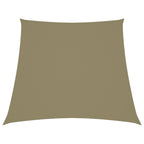 Vidaxl zonnescherm trapezium 4 5x4 m oxford stof beige