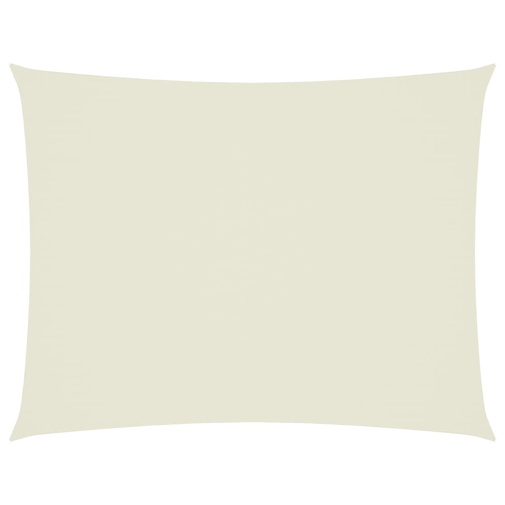 Vidaxl zonnescherm rechthoekig 6x8 m oxford stof crèmekleurig