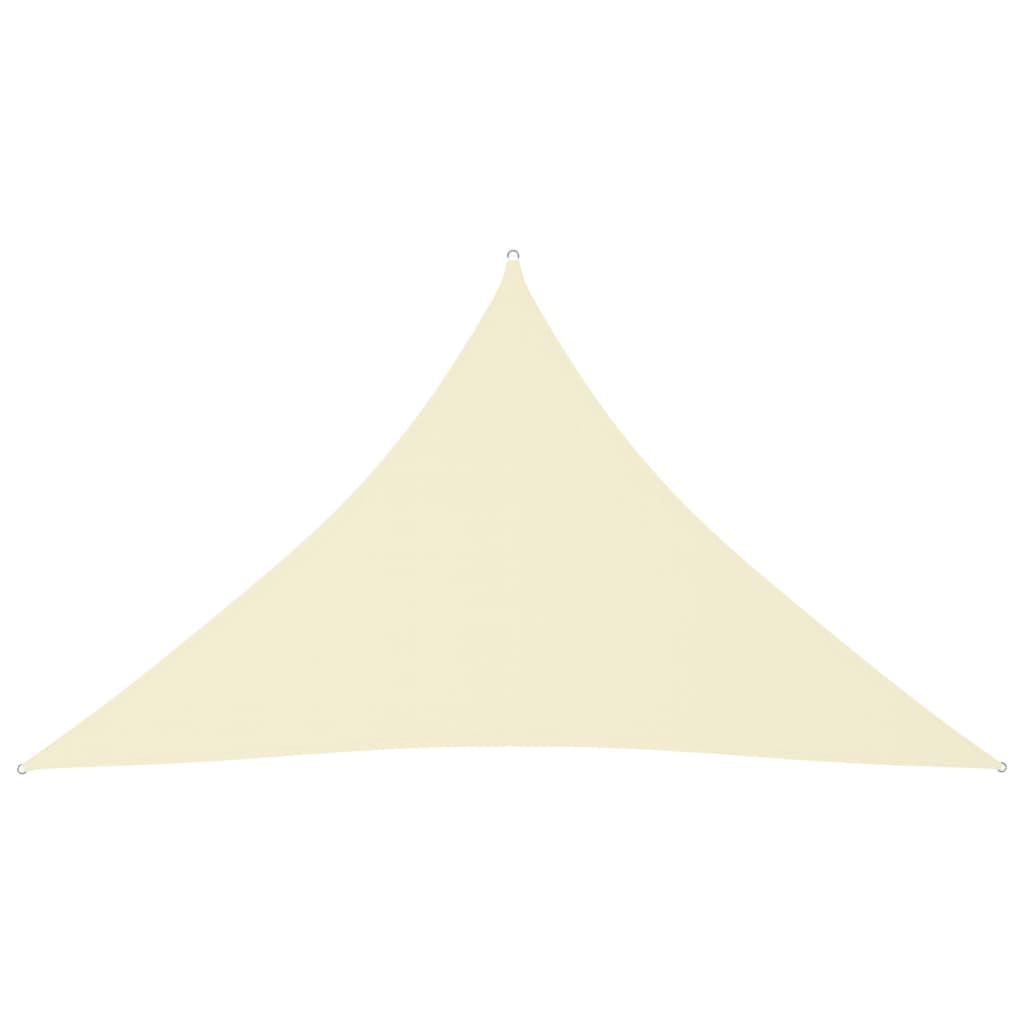 Vidaxl zonnescherm driehoekig 2,5x2,5x3,5 m oxford stof crèmekleurig