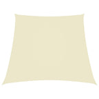 Vidaxl zonnezeil trapezium 2 4x3 m oxford stof crèmekleurig