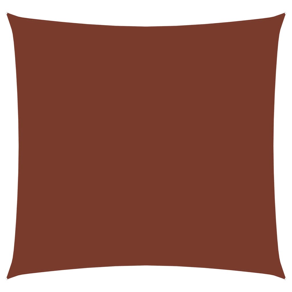 Vidaxl zonnescherm vierkant 4x4 m oxford stof terracottakleurig