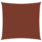 Vidaxl zonnescherm vierkant 4x4 m oxford stof terracottakleurig