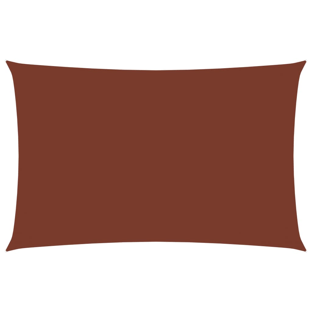 Vidaxl zonnescherm rechthoekig 2x5 m oxford stof terracottakleurig