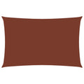 Vidaxl zonnescherm rechthoekig 2x5 m oxford stof terracottakleurig