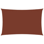 Vidaxl zonnescherm rechthoekig 2x5 m oxford stof terracottakleurig