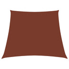 Vidaxl zonnezeil trapezium 2 4x3 m oxford stof terracottakleurig