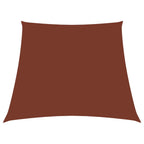 Vidaxl zonnezeil trapezium 3 5x4 m oxford stof terracottakleurig