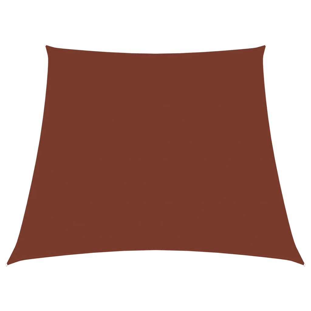 Vidaxl zonnezeil trapezium 3 5x4 m oxford stof terracottakleurig